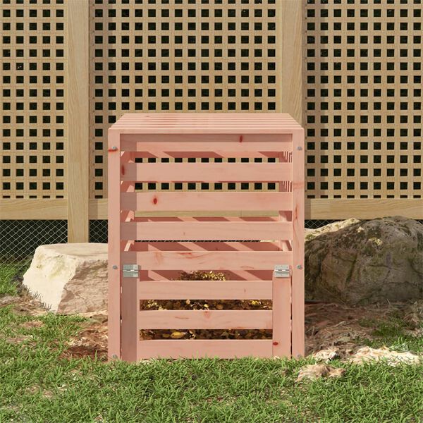 vidaXL Kompostownik, 63,5x63,5x77,5 cm, lite drewno daglezjowe