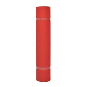 vidaXL Dywan Gładki czerwony 1 x 24 m tkanina