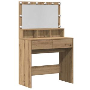 vidaXL Toaletka Dąb rzemieślniczy 80 x 41 x 134,5 cm