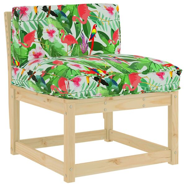 vidaXL Poduszka Kwiatowy Wielokolorowe 80 x 40 x 12 cm Materiał Oxford