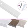 vidaXL Listwy schodowe w kształcie litery L 5 szt. Aluminium 100 cm