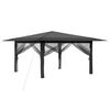 vidaXL Gazebo z 4 ściankami bocznymi 4 x 4 m Jasnoszary i antracytowy