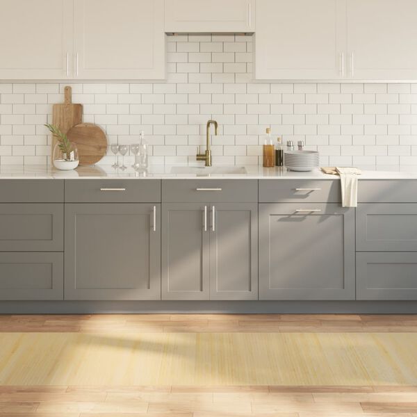 vidaXL Dywan prostokątny, jasny naturalny, 70x500 cm, bambusowy