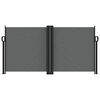 vidaXL Zwijana markiza boczna, antracytowa, 120 x 600 cm