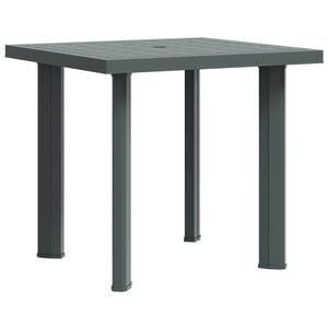 vidaXL St&oacute;ł ogrodowy, zielony, 80 x 75 x 72 cm, plastikowy