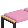 vidaXL Poduszka na ławkę 2 pcs tkanina r&oacute;żowy Głębokość 35 cm