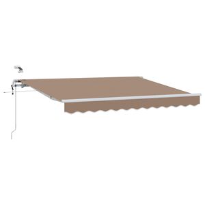 vidaXL Markiza wysuwana Ciemnoszary 300 x 250 cm Poliester