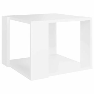 vidaXL Stolik kawowy, biały, 40x40x30 cm, materiał drewnopochodny