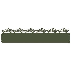 vidaXL Obrzeża trawnikowe 10 szt. 103 x 0,05 x 22 cm Stal