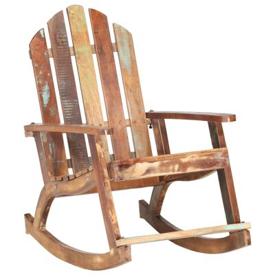 vidaXL Ogrodowy fotel bujany, lite drewno odzyskane
