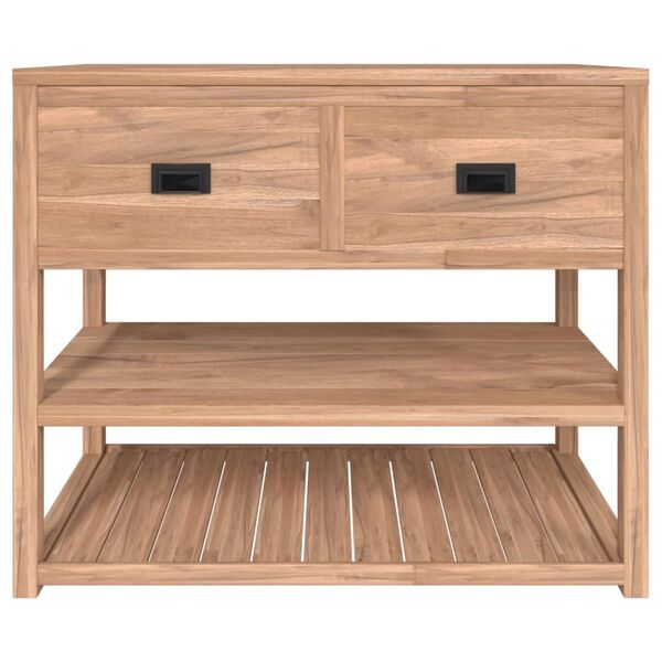 vidaXL Szafka łazienkowa, 90x45x75 cm, lite drewno tekowe