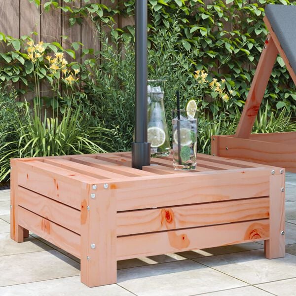 vidaXL Osłona na podstawę parasola ogrodowego, lite drewno daglezjowe