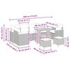 vidaXL Zestaw Sof na Ogr&oacute;d z poduszką 10 pcs Beżowy Polirattan