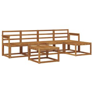 vidaXL Zestaw sof na zewnątrz 6 pcs Naturalny