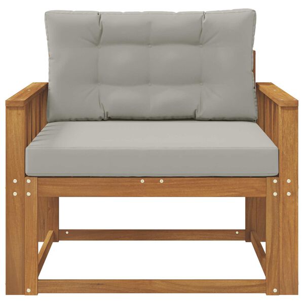 vidaXL Środkowa sofa ogrodowa Lite Drewno Akacji Naturalny