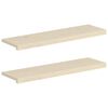 vidaXL Parapety 2 szt. Biały 100 x 30 x 2 cm Dąb lite