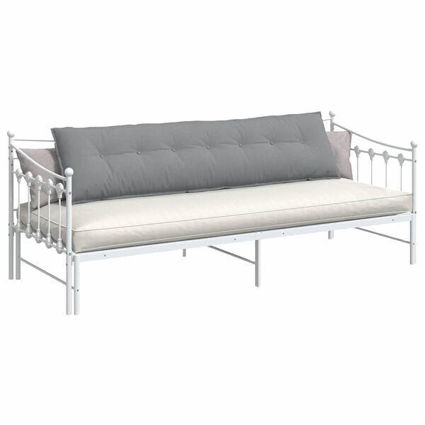 vidaXL Poduszka na plecy Jasnoszary 200 x 19 x 50 cm tkanina