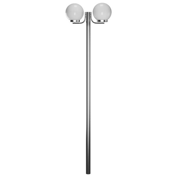 vidaXL Lampa ogrodowa na słupku, 2 kule, 220 cm