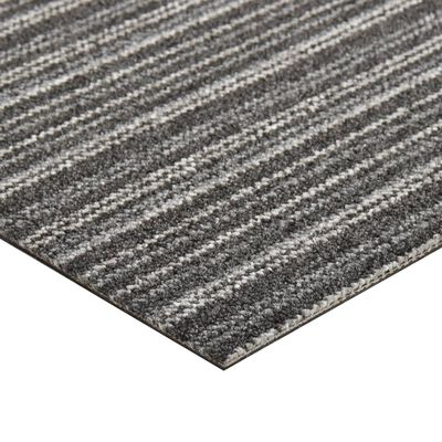 vidaXL Podłogowe płytki dywanowe, 20 szt., 5 m², 50x50 cm, szare pasy