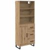 vidaXL Highboard 2 pcs Dąb rzemieślniczy 69,5 x 34 x 180 cm