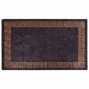 vidaXL Dywan z możliwością prania, 120x180 cm, czarno-złoty