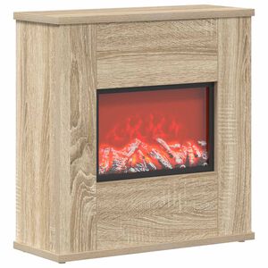 vidaXL Kominek elektryczny Sonoma 47 x 18 x 48 cm Drewno inżynieryjne