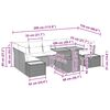 vidaXL Zestaw Sof na Ogr&oacute;d z przechowywaniem 8 pcs Beżowy Polirattan