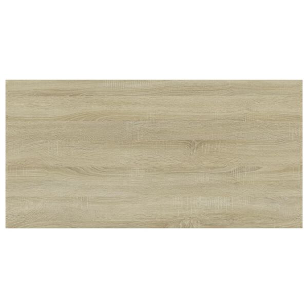 vidaXL P&oacute;łki na książki, 8 szt., kolor dąb sonoma, 60x30x1,5 cm, płyta