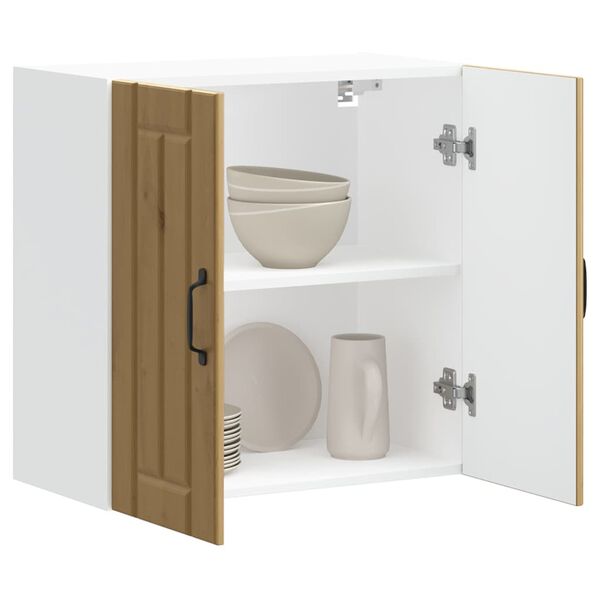 vidaXL Szafka ścienna kuchenna Lucca Dąb rzemieślniczy Drewno klejone