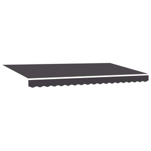 vidaXL Markiza wysuwana Antracyt 400 x 200 cm Poliester i aluminium