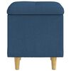 vidaXL Otoman z miejscem na przechowywanie Niebieski tkanina