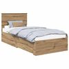 vidaXL Ramka ł&oacute;żka Dąb artisan 90 x 190 cm Drewno inżynieryjne