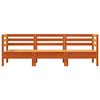 vidaXL Ogrodowa sofa 3-osobowa, woskowy brąz, lite drewno sosnowe