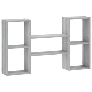 vidaXL P&oacute;łka ścienna Szary Sonoma 102 x 17 x 59 cm Drewno inżynieryjne