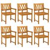 vidaXL Ławka ogrodowa 6 pcs naturalny 56 x 55,5 x 90 cm