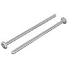 vidaXL Śruba 2 szt. Srebrny M6 x 120 mm Stal