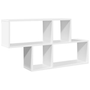 vidaXL P&oacute;łka ścienna, biała, 100x20x53 cm, materiał drewnopochodny