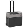 vidaXL Lod&oacute;wka na k&oacute;łkach, z uchwytem, czarno-szara, 50 L, PP