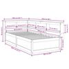 vidaXL Ł&oacute;żko z regałem, bez materaca, białe, 90x200 cm, sosnowe