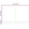 vidaXL Rama markizy Brązowy 350 x 200 cm Poliester z powłoką PU