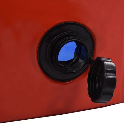 vidaXL Składany basen dla psa, czerwony, 120 x 30 cm, PVC