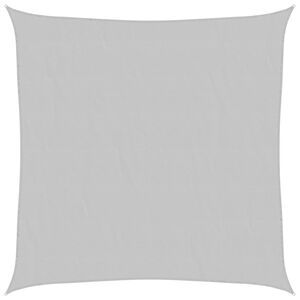 vidaXL Żagiel przeciwsłoneczny, jasnoszary, 2x2 m, 100% poliester