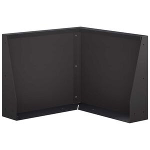 vidaXL Mur oporowy 50 x 50 x 30 cm Stal Czarny