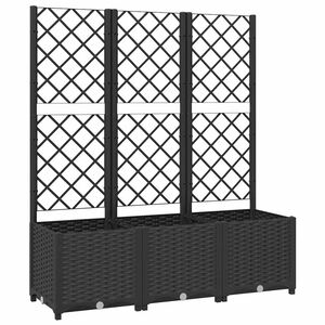 vidaXL Ogr&oacute;d Czarny 120 x 40 x 136 cm