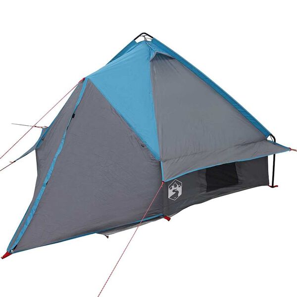 vidaXL Namiot Teepee z dachem Niebieski i szary 490 x 410 x 210 cm