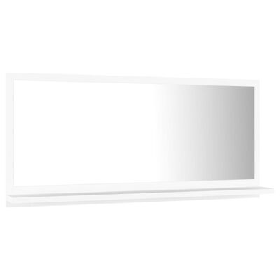 vidaXL Lustro łazienkowe, białe, 80 x 10,5 x 37 cm, płyta wiórowa
