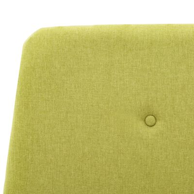 vidaXL Rama łóżka, zielona, tapicerowana tkaniną, 160 x 200 cm