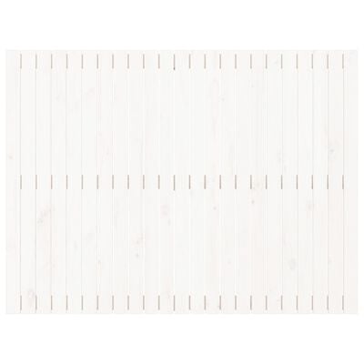 vidaXL Wezgłowie łóżka, białe, 146,5x3x110 cm, lite drewno sosnowe