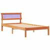 vidaXL Ramka ł&oacute;żka Woskowy Brąz 80 x 200 cm Lite drewno sosnowe
