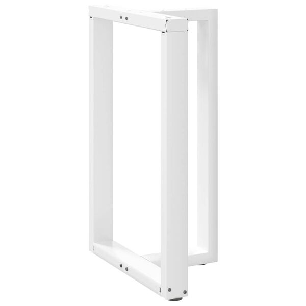 vidaXL Nogi do stołu barowego w kształcie litery T 2 szt. Białe 60x35x(90-91) cm Stal